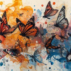 Abstract Butterflies